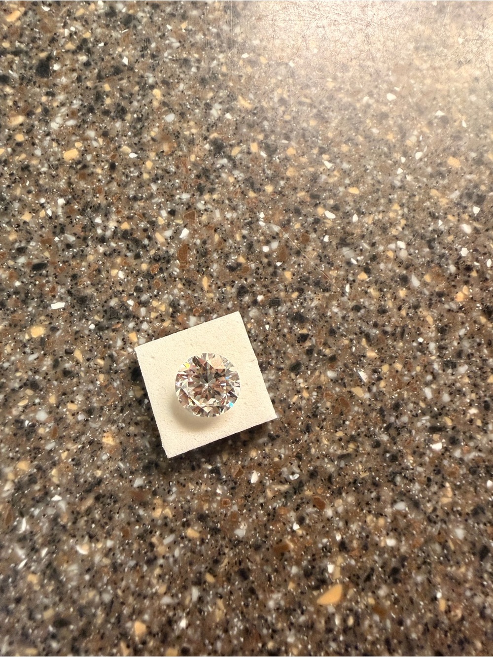 3.02 round brilliant IGI certified lab grown diamond